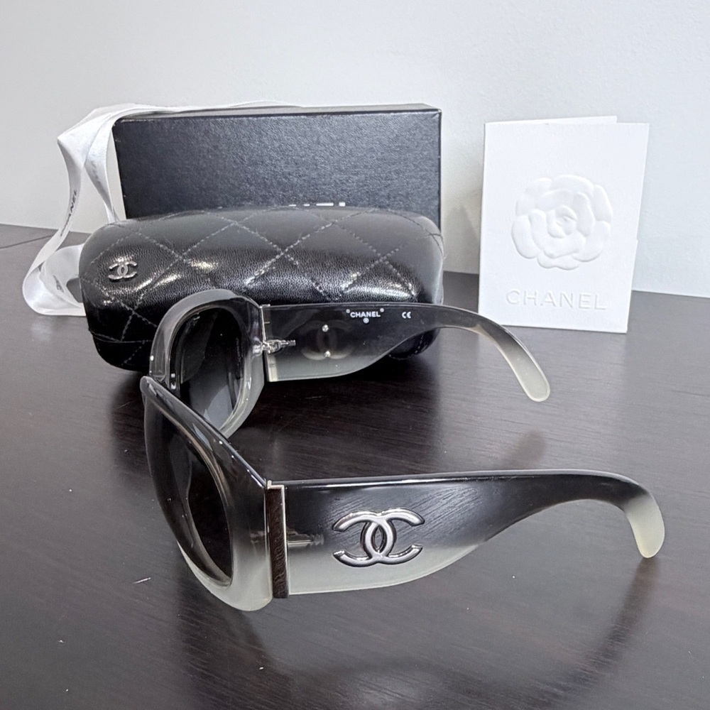 Chanel Black Gray Gradient Women's Sunglasses